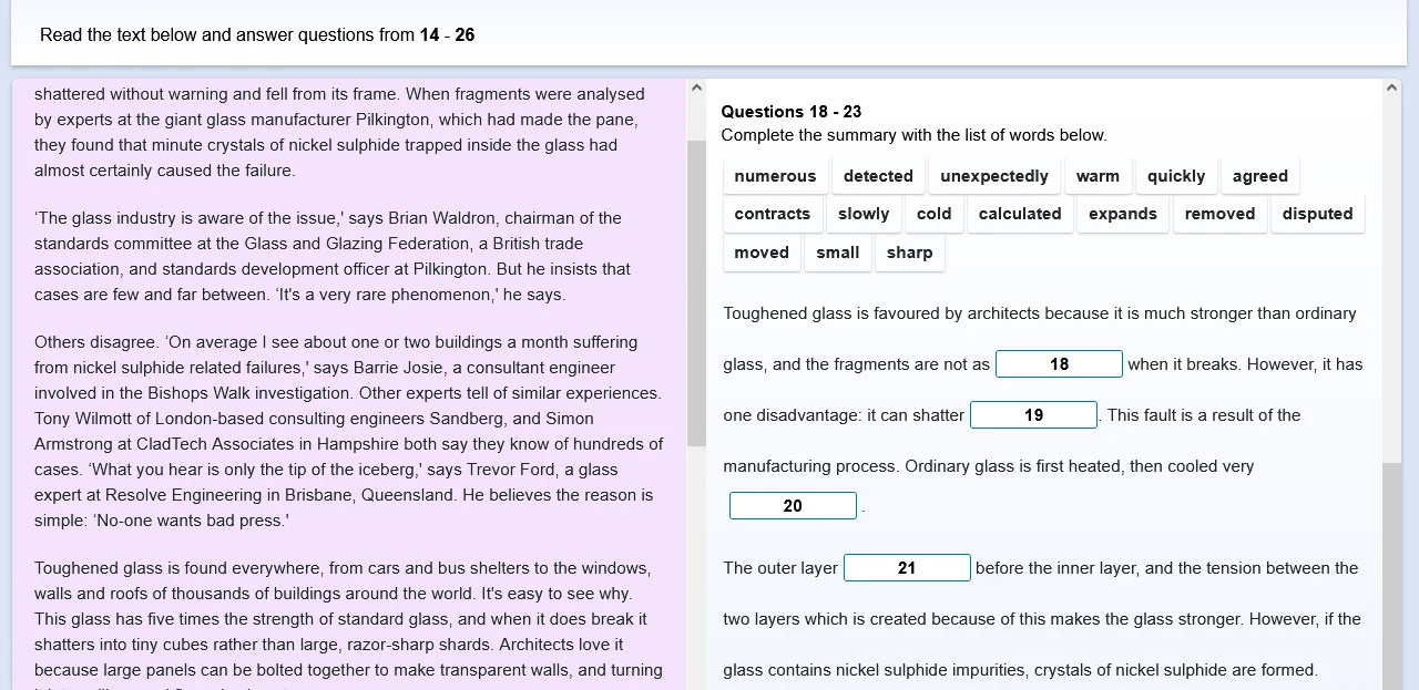 IELTS Reading Tips - Summary Completion